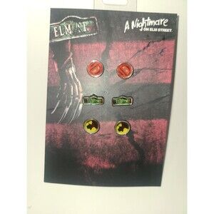 Freddy Krueger Earrings Nightmare On Elm Street 3 Piece Brand New
